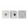 Imagem de KIT COOLER K-MEX ARGB AARA BRANCO INFINITY 3 COOLERS 120MM COM CONTROLADORA