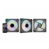 Imagem de KIT COOLER K-MEX ARGB AAUA  INFINITY3D 3 COOLERS 120 MM COM CONTROLADORA