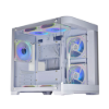 Imagem de GABINETE GAMER K-MEX AQUARIO CG-W1AG CURVA BRANCO MICRO ATX SEM FAN
