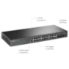 Imagem de SWITCH GERENCIAVEL TP-LINK L2+ 24 PORTAS GIGABIT TL-SG3428 E 4 SLOTS SFP JETSTREAM
