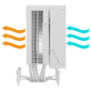 Imagem de COOLER PARA PROCESSADOR AERION ARGB TITAN CPU100 BRANCO