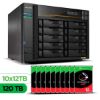 Imagem de Servidor NAS ASUSTOR AS6810T-BR - 120TB - 10 Baias HDD - Torre - AMD Ryzen V3C14 - 2x LAN 5GbE + 2x LAN 10GbE - Inclui 10 HDs Seagate IronWolf NAS de 12TB