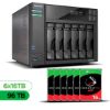 Imagem de Servidor NAS ASUSTOR AS6806T-US - 96TB - 6 Baias HDD - Torre - AMD Ryzen V3C14 - 2x LAN 5GbE + 2x LAN 10GbE - Inclui 6 HDs Seagate IronWolf Pro NAS de 16TB