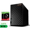 Imagem de Servidor NAS ASUSTOR AS1202T-US - 16TB - 2 Baias HDD - Torre - Realtek RTD1619B - 1x LAN 2,5GbE - Inclui 2 HDs Seagate IronWolf NAS de 8TB