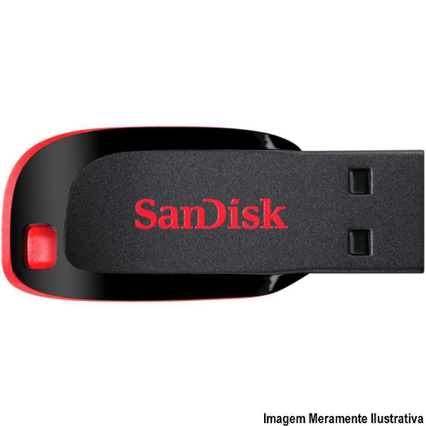 Imagem de Pen Drive Sandisk Cruzer Blade Sdcz50 32gb Pto - Sdcz50-032g-B35