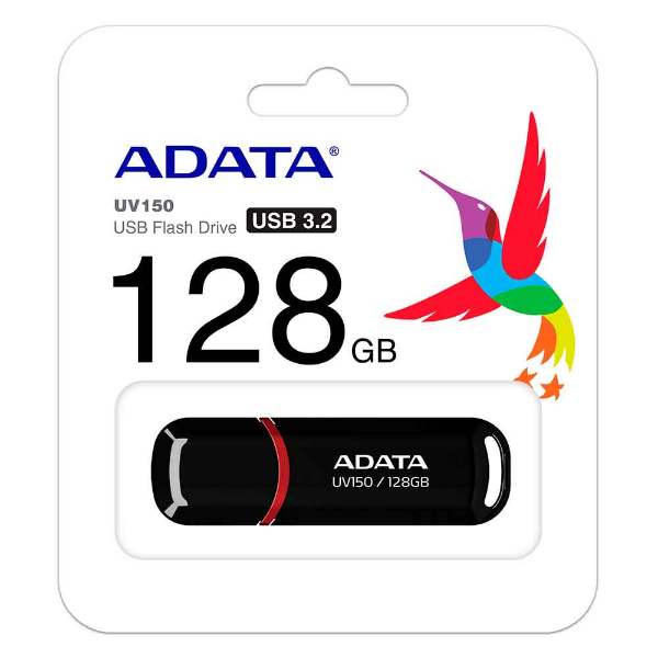 Imagem de Pen Drive Adata Auv150-128g-Rbk 128gb Preto/Vermelho Auv150-128g-Rbk