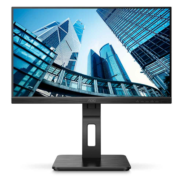 Imagem de Monitor 21,5" Aoc Led 22p2es Widescreen Ips Fhd Bordas Ultrafinas Dp Hdmi Vga Vesa Base Ajustavel