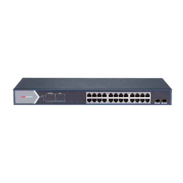 Imagem de Switch Hikvision Ds-3e1526p-Si 24 Portas Gigabit Poe 2 Portas Uplink 802.3 Af/At