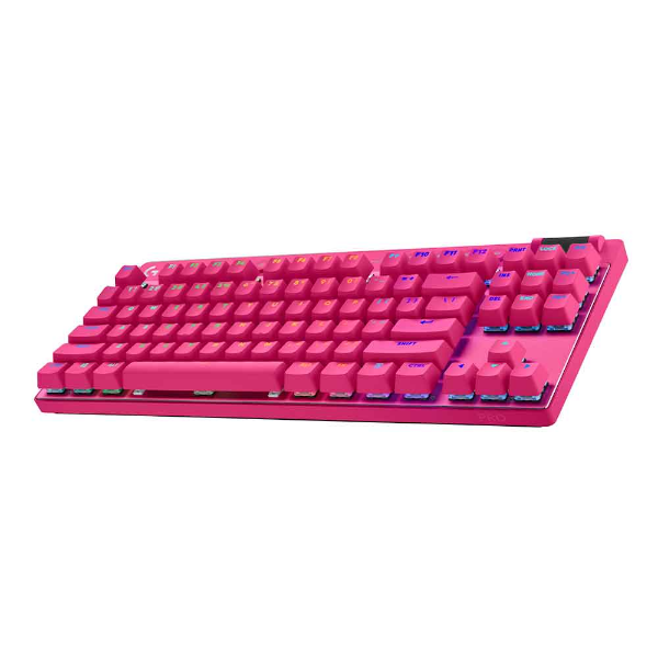 Imagem de TECLADO MECANICO GAMER LOGITECH G PRO X TKL LIGHTSPEED MAGENTA - 920-012154