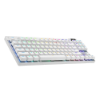 Imagem de TECLADO MECANICO GAMER LOGITECH G PRO X TKL LIGHTSPEED BRANCO - 920-012143