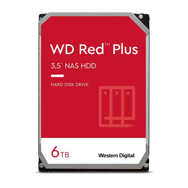 Imagem de HD WD Red Plus NAS 6TB para Servidor 3.5 - WD60EFPX