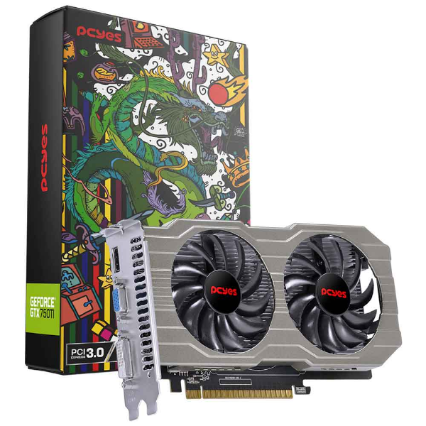 Imagem de Placa de Vídeo PCYES GeForce GTX 750 Ti, 4GB, GDDR5, 128bits - PA750TIR5DFFS