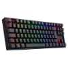 Imagem de Teclado Sem Fio Gamer Mecânico Redragon Kurama Pro Wireless, Bluetooth, Switch Blue, ABNT2 - Preto - K552RGB-BRS-B (PT BLUE)