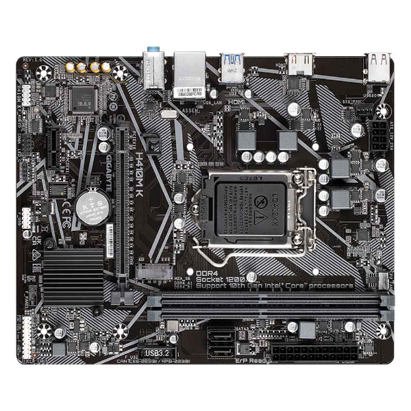 Imagem de Placa Mãe Gigabyte H410M K R2.0, DDR4, LGA1200, Micro ATX