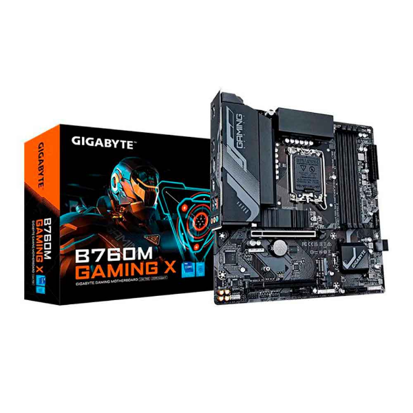 Imagem de Placa Mae Gigabyte B760M Gaming X R1.0, DDR5, LGA1700, Micro ATX