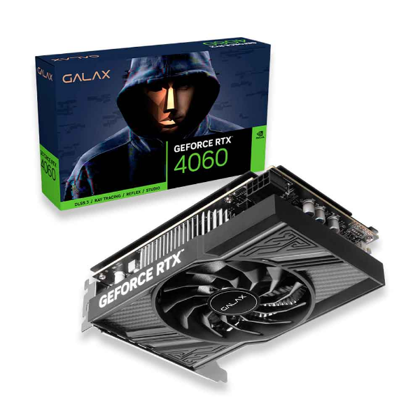 Imagem de Placa de Vídeo GALAX GeForce RTX 4060 1-Click OC, 8GB, GDDR6, 128bits - 46NSL8MD8ZOC