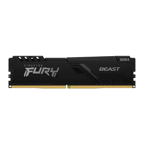 Imagem de Memória Kingston Fury Beast Black, 16GB, DDR4, 3600MHz, 1.35V, CL 18, Desktop - KF436C18BB/16