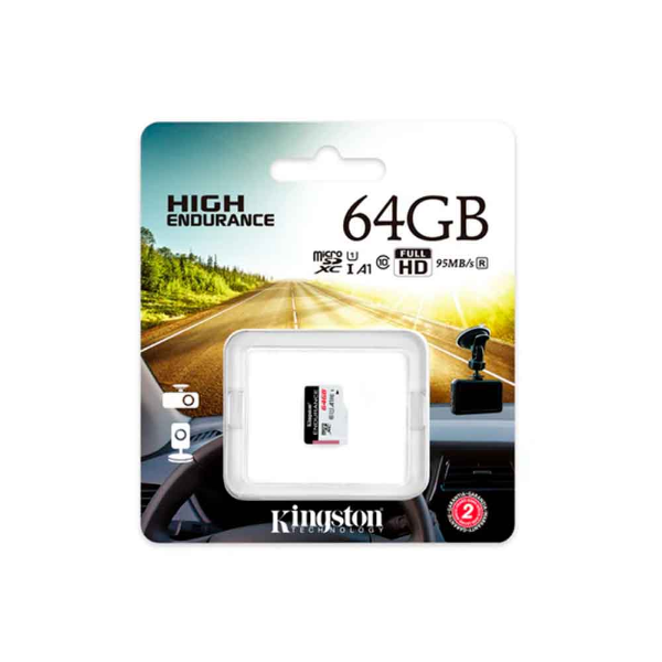 Imagem de Cartão de Memória microSD Kingston High Endurance, 64GB - SDCE/64GB