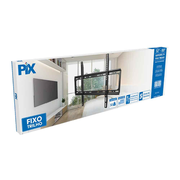 Imagem de SUPORTE TV TRILHO FIXO 32" A 80" PIX - 079-0065