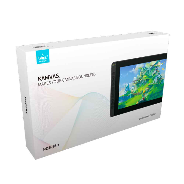 Imagem de Mesa Digitalizadora Huion Kamvas RDS-160, 16", FullHD - Preto Cósmico - RDS-160-K