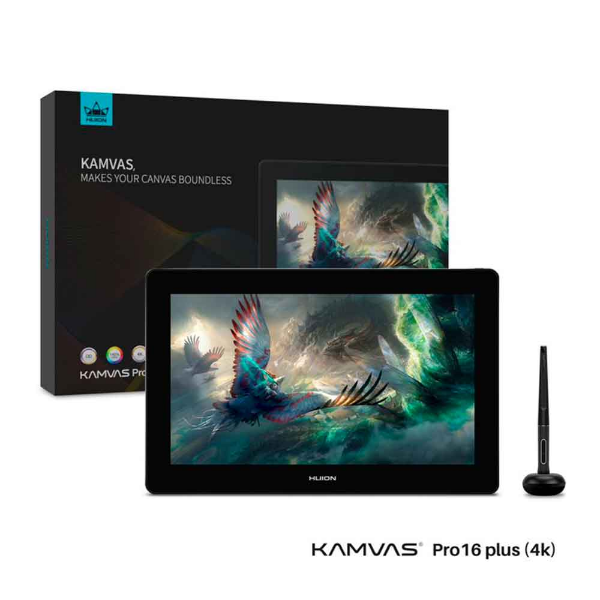 Imagem de Mesa Digitalizadora Huion Kamvas Pro 16 Plus (4K), 16", UHD - GT1562-G