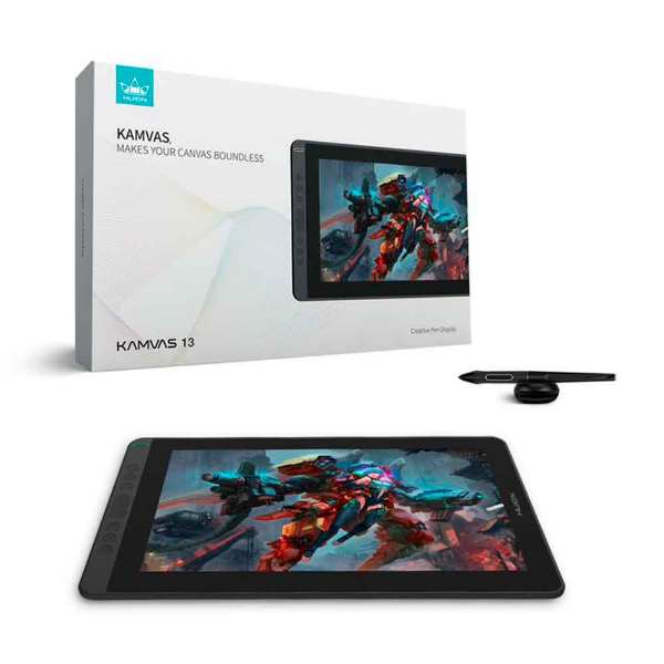 Imagem de Mesa Digitalizadora Huion Kamvas 13, 13", FullHD - Preto Cósmico - GS1331-K