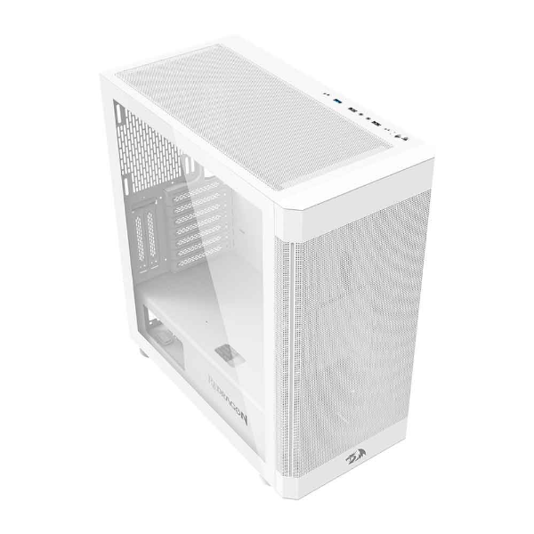 Imagem de GABINETE GAMER REDRAGON AEROGLASS BRANCO CA-602W