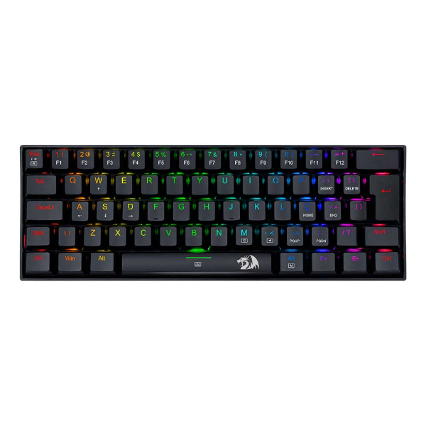 Imagem de TECLADO REDRAGON MECANICO GAMER DRAGONBORN RGB PRETO SWITCH AZUL ABNT2 K630RGB-1 (PT-BLUE)