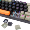 Imagem de TECLADO REDRAGON MECANICO GAMER FIZZ RGB LARANJA PRETO E CINZA SWITCH MARROM K617RGB (PT-BROWN)