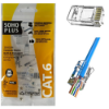 Imagem de Conector Macho Rj45 Cat.6 Furukawa Sohoplus, Pacote Com 10 Plugs - 35050296