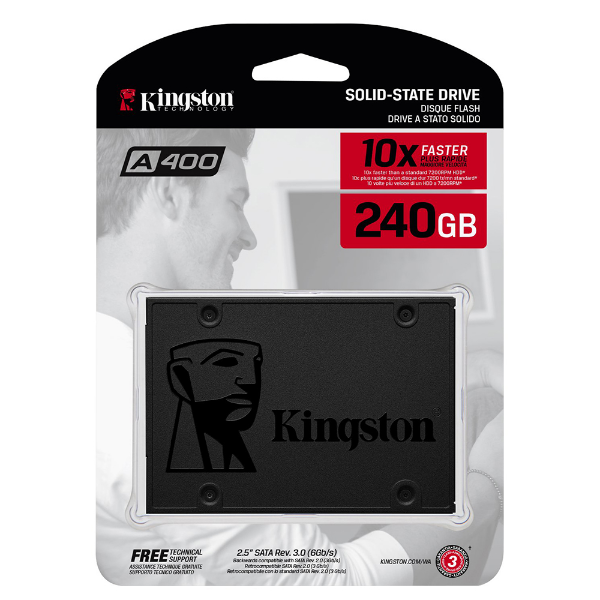 Imagem de Ssd Kingston Ssd Kingston 240gbn 2,5p Sata3 Sa400s37-240g