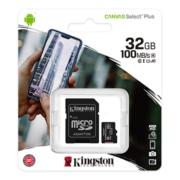 Imagem de Cartao Memoria Sd Kingston Canvas Selectplus Clas10uhsi32gb