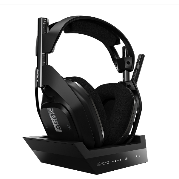 Imagem de Headset Sem Fio Astro Gaming A50 + Base Station Gen 4 Com Audio Dolby Para Ps4, Pc E Mac - Preto/Prata - 939-001674