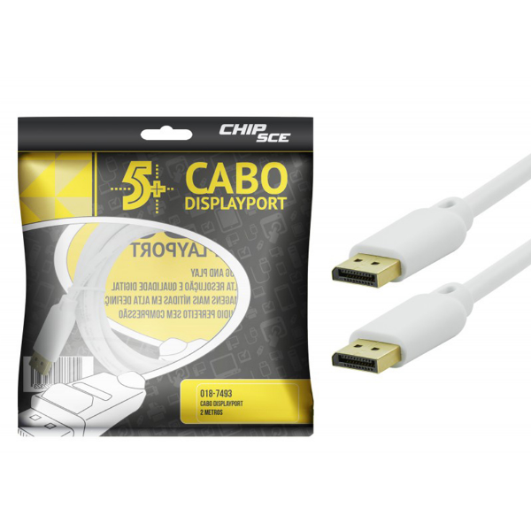 Imagem de Hdmi Displayport Cabo Displayp Macho 2mts Chipsce