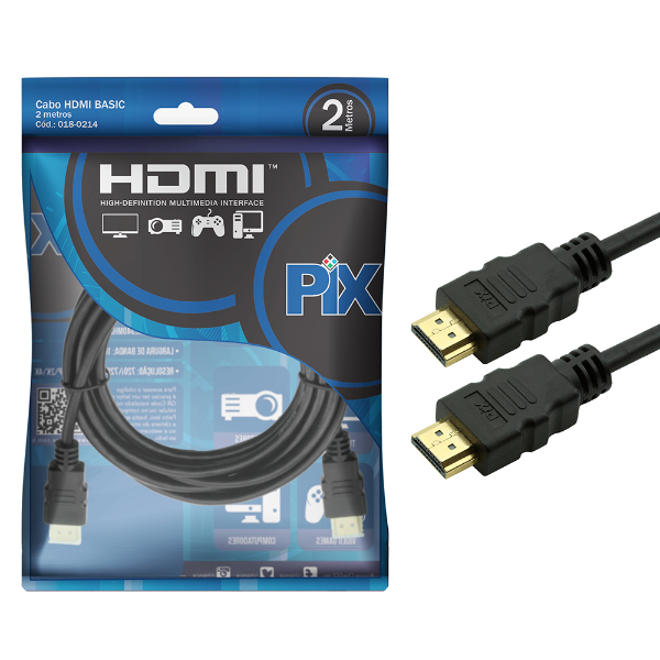 Imagem de Hdmi Adaptador Cabo Hdmi Chipsce 2mts Versao 1.4 4k 15 Pins