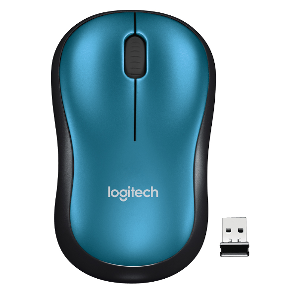 Imagem de Mouse Sem Fio Logitech M185 - Azul - 910-003636