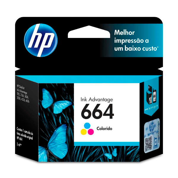 Imagem de Impressao E Imagem Cartucho Hp F6v28b N664 Tricolor