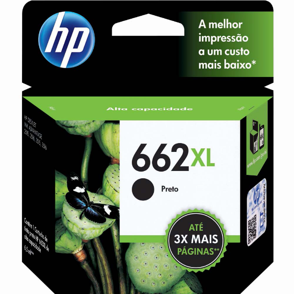 Imagem de Cartucho Hp Cz105ab N662xl Preto Hp Suprimentos