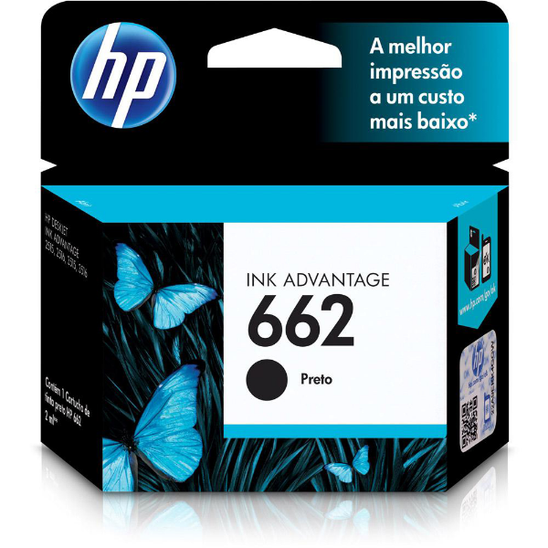 Imagem de Tinta Para Impressora Cartucho Hp Cz103ab N662 Preto