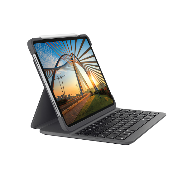 Imagem de Capa Com Teclado Logitech Slim Folio Pro Para Ipad Pro 12.9 3ª E 4ª Geracao - 920-009691