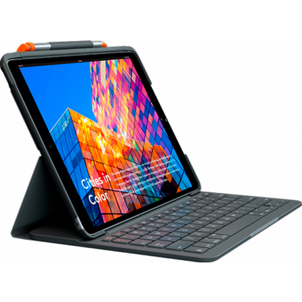 Imagem de Capa Com Teclado Logitech Slim Folio Para Ipad 3ª Geracao - 920-009566