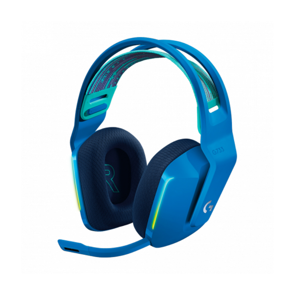 Imagem de Headset Gamer Sem Fio Logitech G733 7.1 Dolby Surround - Azul - 981-000942