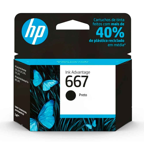 Imagem de Cartucho Hp 3ym79ab N667 Preto