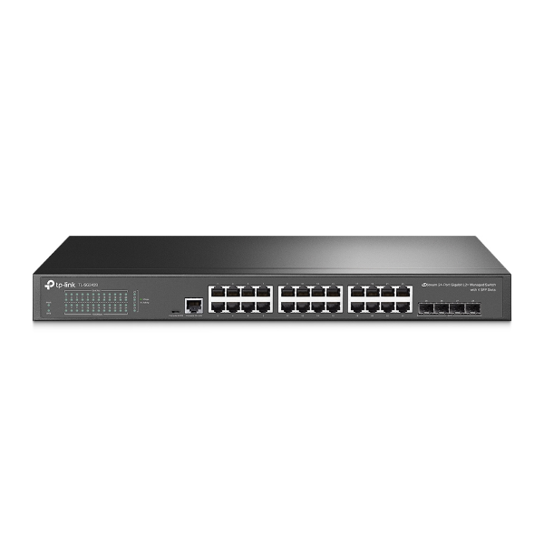 Imagem de Switch Gerenciavel Tp-Link L2+ 24 Portas Gigabit Tl-Sg3428 E 4 Slots Sfp Jetstream