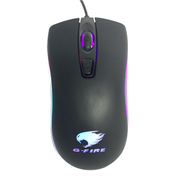 Imagem de Mouse Gamer G-Fire Led Rainbow Preto - Mog018