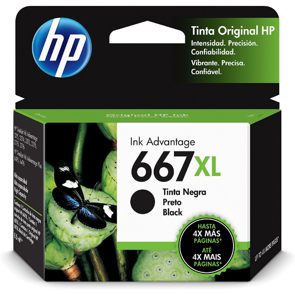 Imagem de Cartucho Hp 3ym81ab 667xl Preto