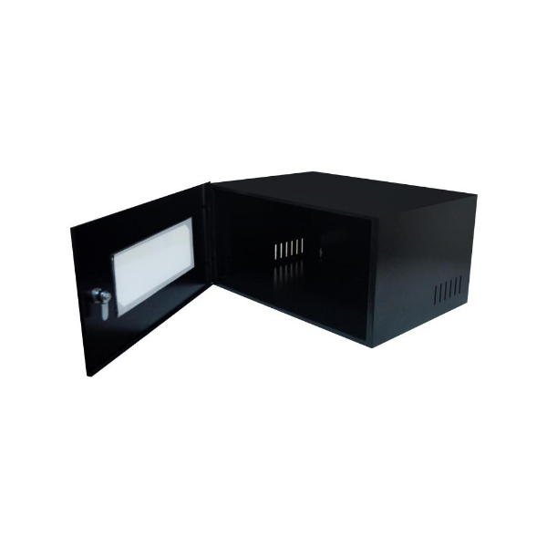 Imagem de Mini Rack Max Eletron 19 Pol 5u X 350mm Acrilico Preto C/ 02 Chaves - 4756