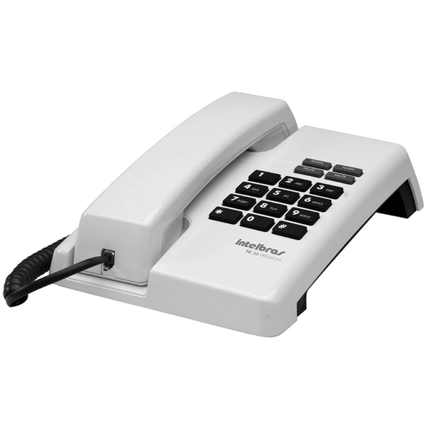 Imagem de Telefone Com Fio Intelbras Tc 50 Premium - Branco - 4080085