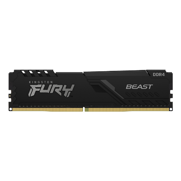 Imagem de Memoria Kingston Fury Beast 16gb Ddr4 3200mhz 1.35v Black De