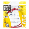 Imagem de Patch Cord Cat.6 U/Utp Furukawa Sohoplus, 1.5 Metros, T568a, Cmx - Vermelho - 35123008